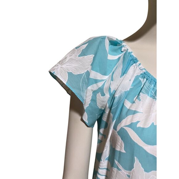 Vintage Hilo Hattie Hawaiian Muu Muu Maxi Dress L (3X) Oversized Hawaii Resort - Picture 6 of 11